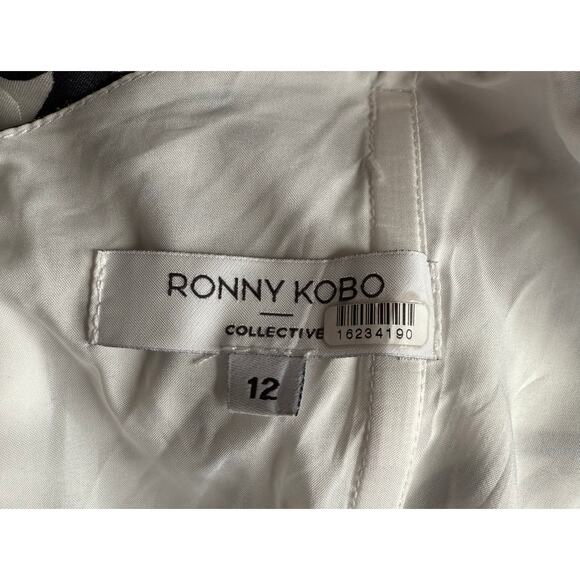 Ronny Kobo Black White Floral Dress 12 - Picture 12 of 12